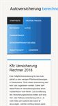 Mobile Screenshot of kfz-versicherung-rechner.biz