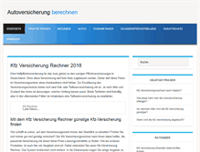 Tablet Screenshot of kfz-versicherung-rechner.biz
